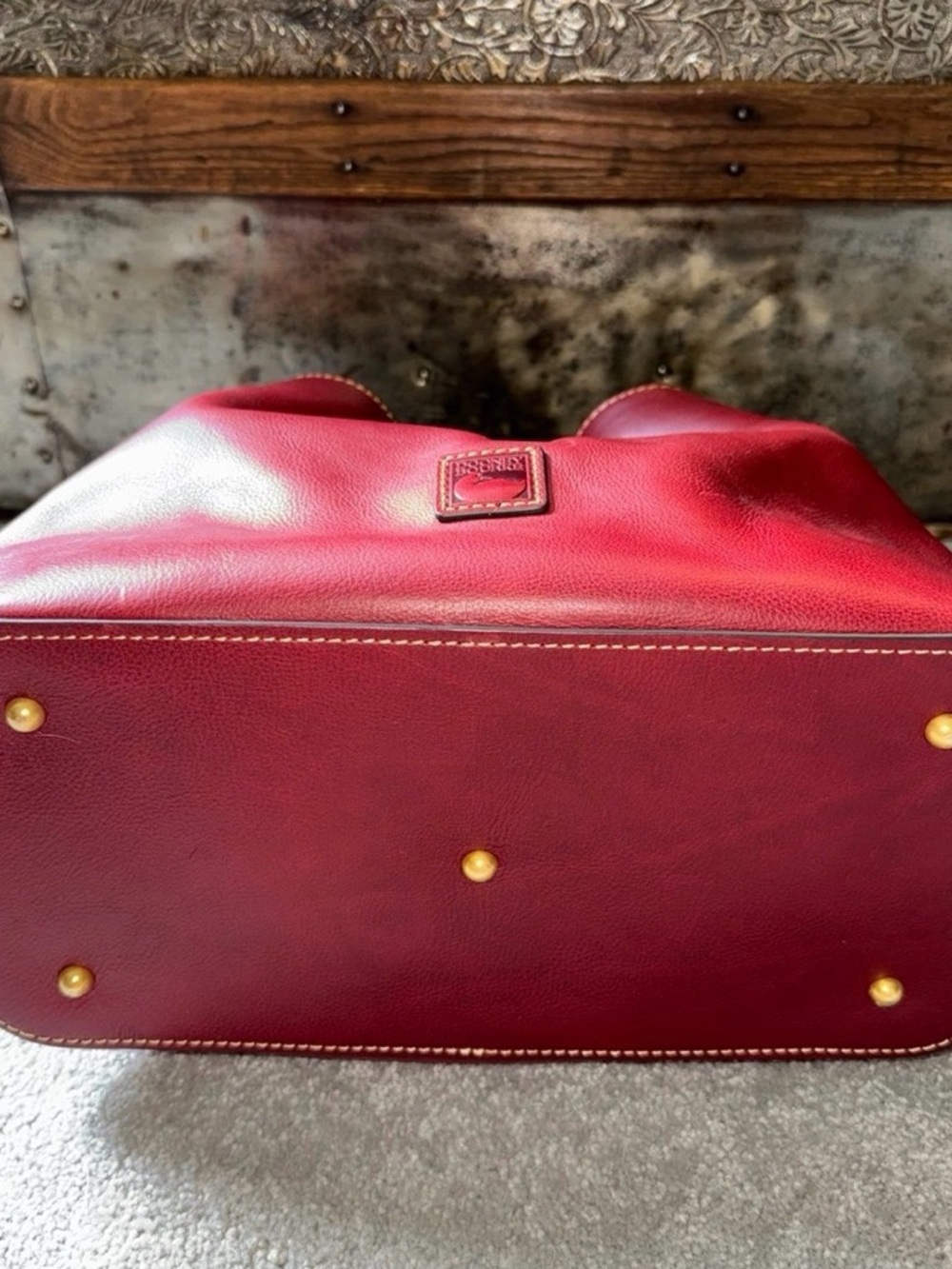 NWT Dooney & Bourke NWT Florentine  Brenna in Bordeaux with strap - Picture 5 of 12